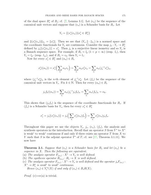 Frames and Riesz bases for Banach spaces, and Banach spaces of ...