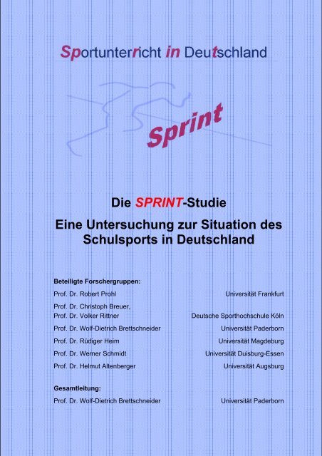 Die Sprint Studie Eine Untersuchung Zur Situation Des - 