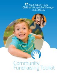 Community Fundraising Toolkit - Ann & Robert H. Lurie Children's ...