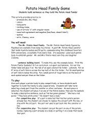 Potato Head Family Game - Speaking of Speech