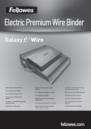 Electric Premium Wire Binder - Fellowes