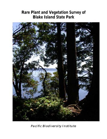 Rare Plant and Vegetation Survey of Blake Island State Park
