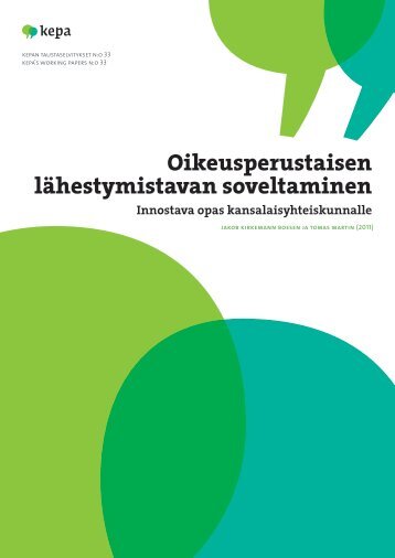 Oikeusperustaisen lähestymistavan soveltaminen - Kepa.fi