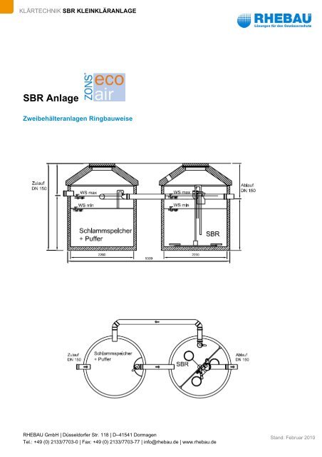 SBR Anlage - Rhebau GmbH