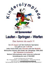 Informationen zur Kinderolympiade!