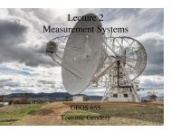 2. Measurement systems; sampler of applications