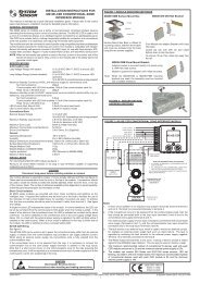 installation instructions for m210e-czr conventional zone interface ...