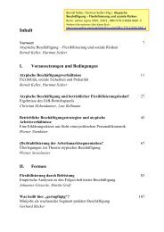 Keller/Seifert (Hg.): Atypische Beschäftigung... 2007 - Inhalt