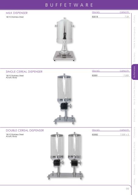 Trenton Buffetware (3MB) - Arafura Catering Equipment