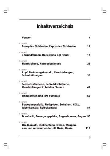 Inhaltsverzeichnis (Pdf-Datei) - Verlag Birgit Jacobsen