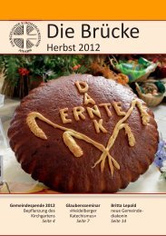 Gemeindebrief Herbst 2012 - Evangelische Kirchengemeinde Achern