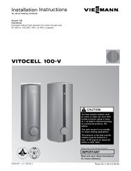 Installation Instructions VITOCELL r 100-V - Viessmann