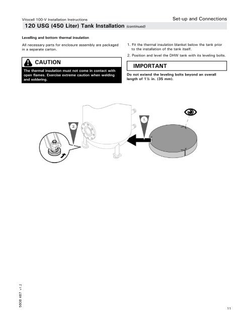 Installation Instructions VITOCELL r 100-V - Viessmann