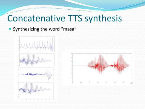 Text-to-speech man-machine interface in embedded systems