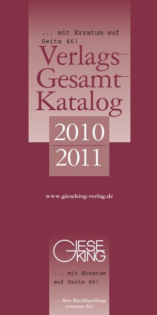 Verlags Gesamt Katalog