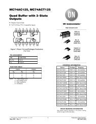 MC74AC125, MC74ACT125 Quad Buffer with 3-State Outputs