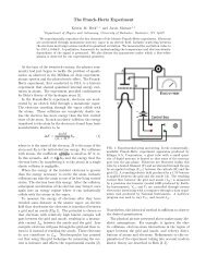 The Franck-Hertz Experiment - Physics and Astronomy - University ...