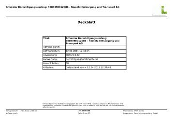 Deckblatt - Nemetz  Entsorgung und Transport AG