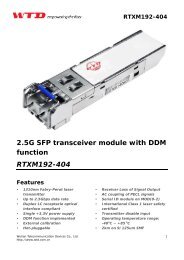 2.5G SFP transceiver module with DDM function RTXM192-404