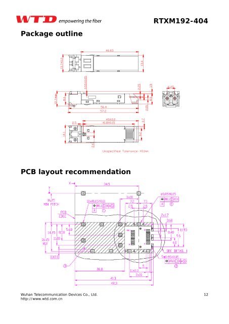 2.5G SFP transceiver module with DDM function RTXM192-404