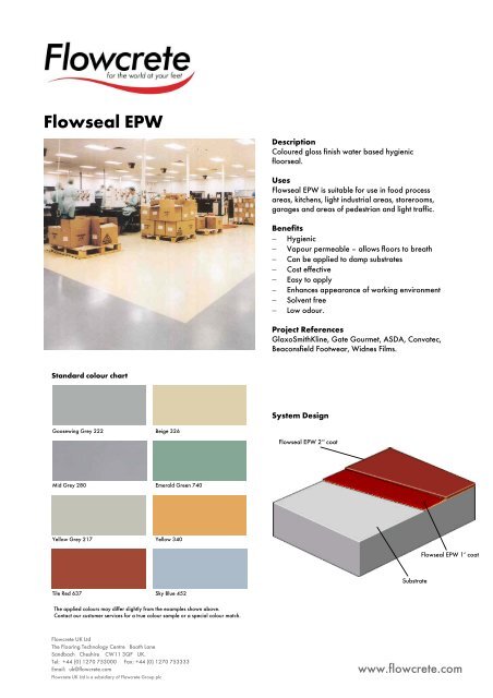 Flowcrete Color Chart