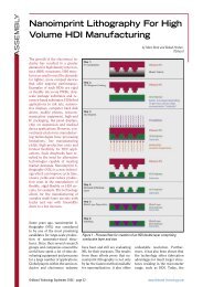 Nanoimprint Lithography For High Volume HDI Manufacturing