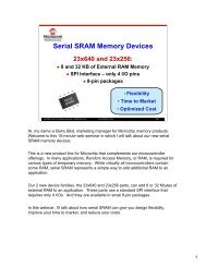 Serial SRAM Memory Devices - Microchip