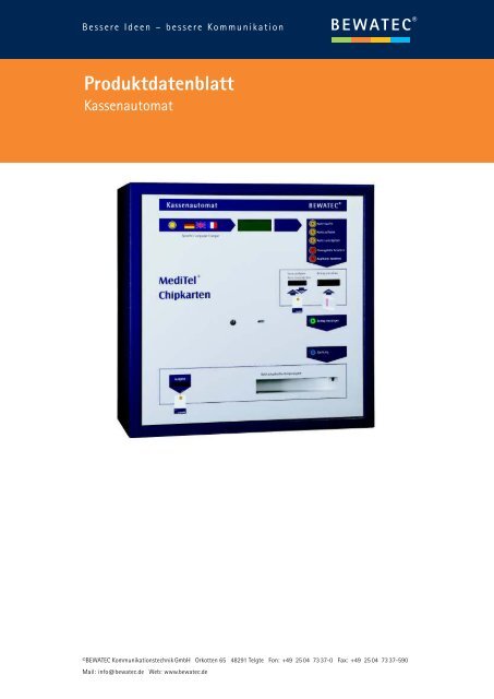 BEWATEC Kassenautomat (PDF) - Effexx