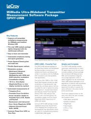 QPHY-UWB Datasheet - Teledyne LeCroy