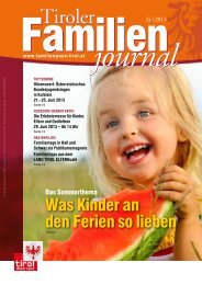 Journal 2/13 - Tirol - Familienpass