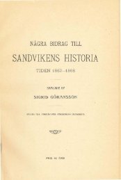 Sandvikens historia 1862-1868 - 150 års jubileum