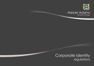 Corporate Identity Regulations - Harper Adams University College