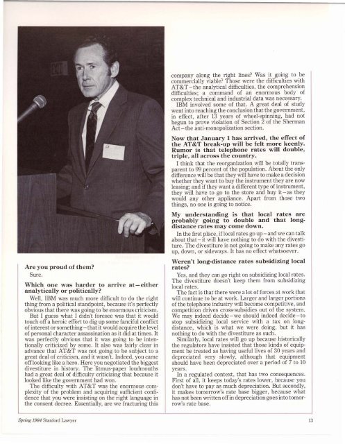 Spring 1984 – Issue 31 - Stanford Lawyer - Stanford University