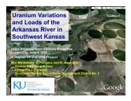 Uranium Variations and Loads of the Arkansas River in Southwest ...