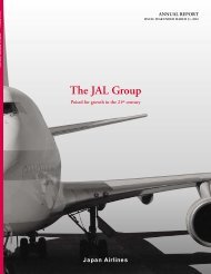 Annual Report 2001 - JAL | JAPAN AIRLINES