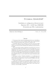 Tutorial OpenLDAP - Sebastien Varrette