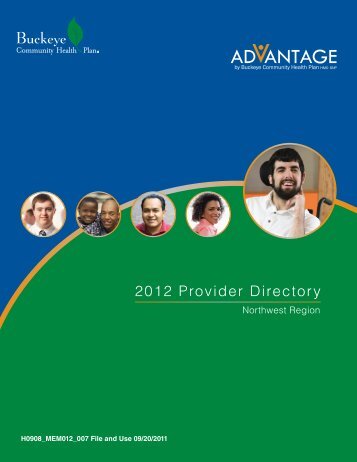 2012 Provider Directory - Medicare Advantage - Buckeye ...