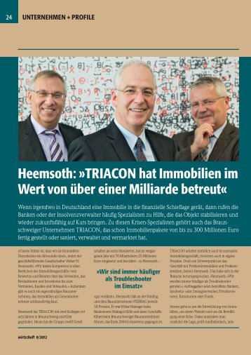 Heemsoth: »TRIACON hat Immobilien im Wert von über einer ...