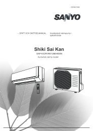 Manual SANYO Mini Shiki Sai Kan 9/12, SAP-KCRV96 ... - Kcc