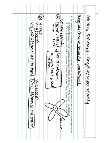 Printables Angular And Linear Velocity Worksheet Answer Key linear and angular velocity2 notebook velocity ws solutions jnt teacher