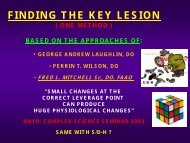 Finding the Key S/D-H - American Academy of Osteopathy