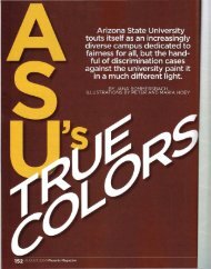 ASU's True Colors - Chichilnisky