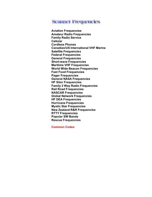 rtty frequencies ham radio