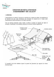 concevoir une installation neuve d'assainissement  non ... - SIAAL