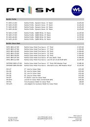 Prism Projection (RevEAL) UK Price List May 2012 ... - White Light