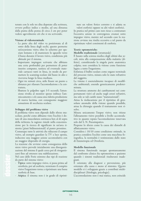 âL' approccio positivoâ al punto prossimo - PO Professional Optometry