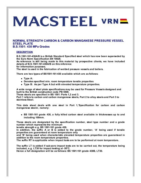 BS1501-430A - Macsteel