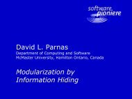 Modularization by Information Hiding 2