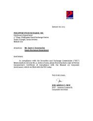 Certificate of Compliance with the Manual on Corporate ... - Petron