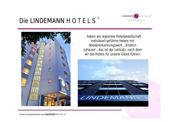 Die LINDEMANN H O T E L S - Fjord Hotel Berlin